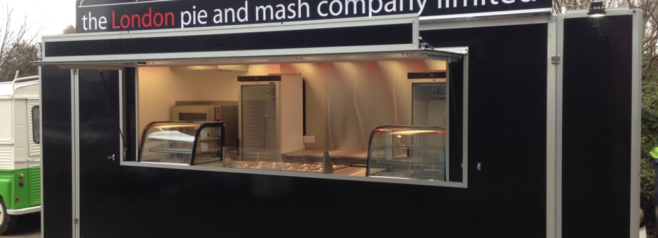 The london pie and mash company food trailer