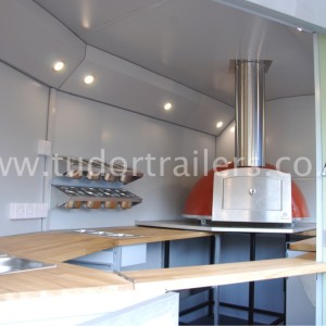 Horse Box Conversion with Pizza Oven inside