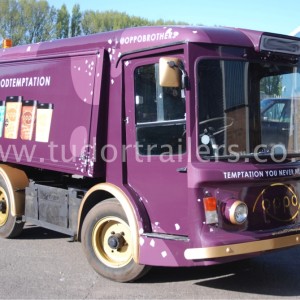 Purple Ice Cream Van with signage