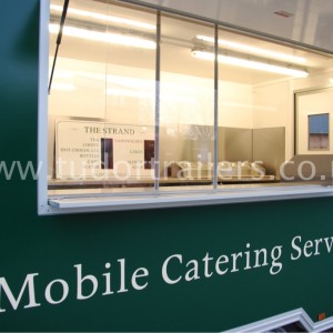 Food Trailer with Glass Shutter