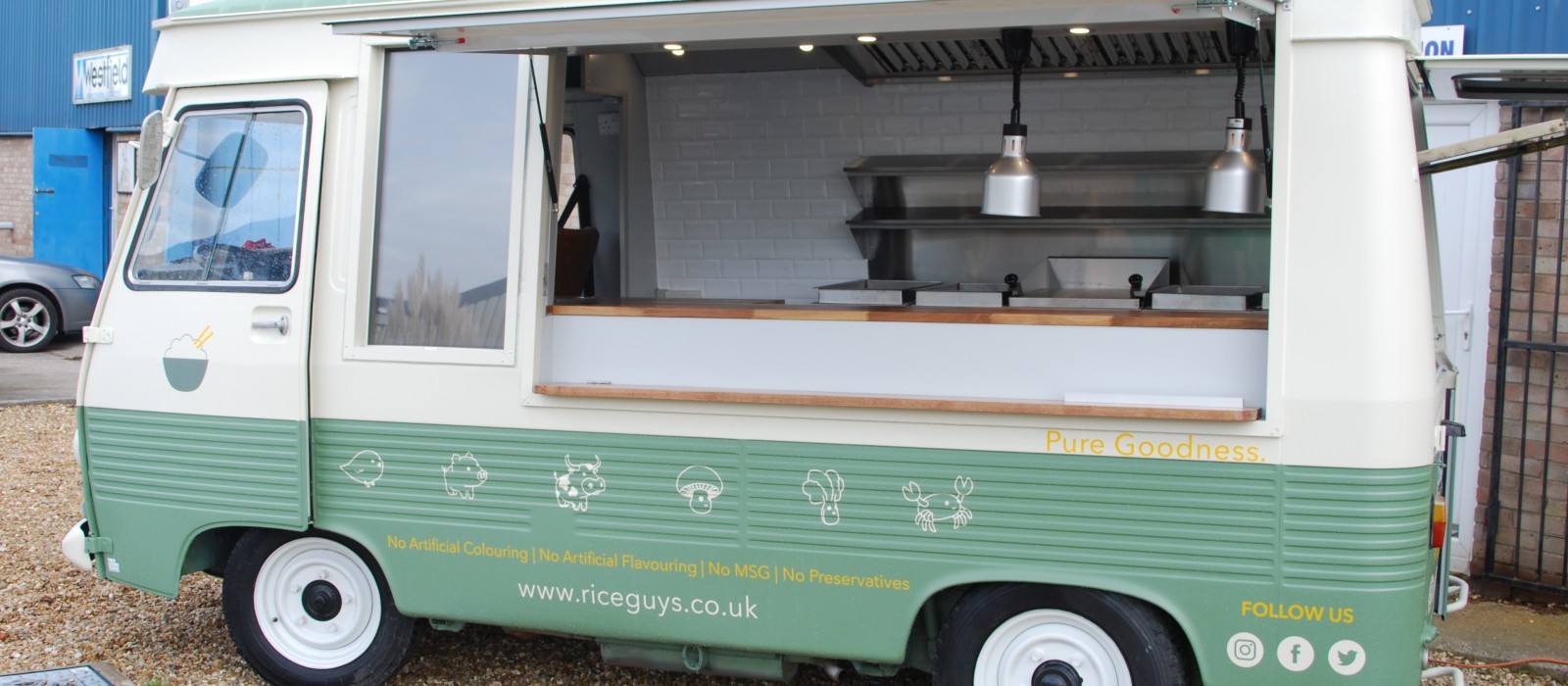 burger van for sale with pitch