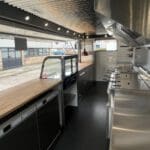 Interior of Custom Mobile Catering Trailer