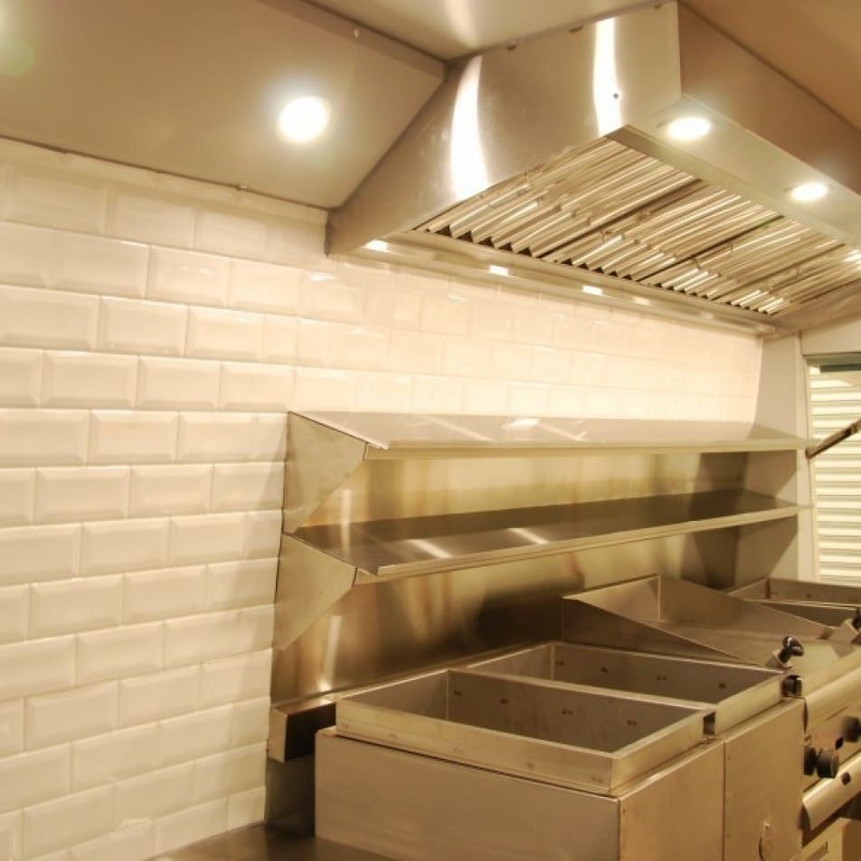 The Rice Guys catering van interior