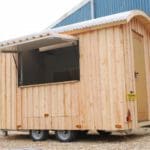 Shepherds hut with wood cladding