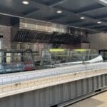 Catering shipping container interior