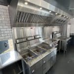 Catering shipping container interior