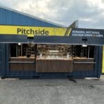 Shipping container catering conversion exterior