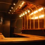 Copper bar Horse box trailer conversion