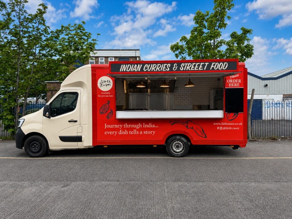Indian Curry's Street Food van conversion by Tudor Trailers
